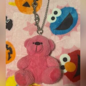 Vaquera Pink Teddy Bear keychain